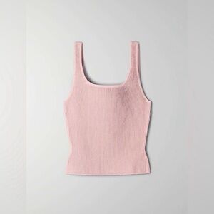 Babaton Sculpt Knit Tank in Pink